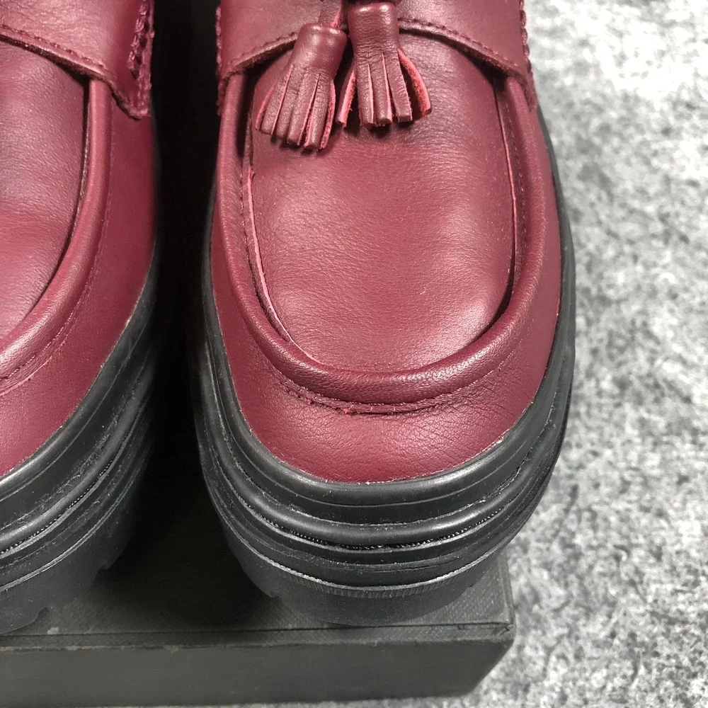 Converse Chuck Taylor All Star Lugged Heel Loafer Womens 7 Deep Bordeaux A14708C